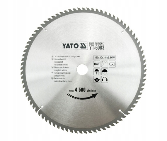 Yato Vidiová Kotoučová Pila 350x30mm 84-ZUBŮ 6083