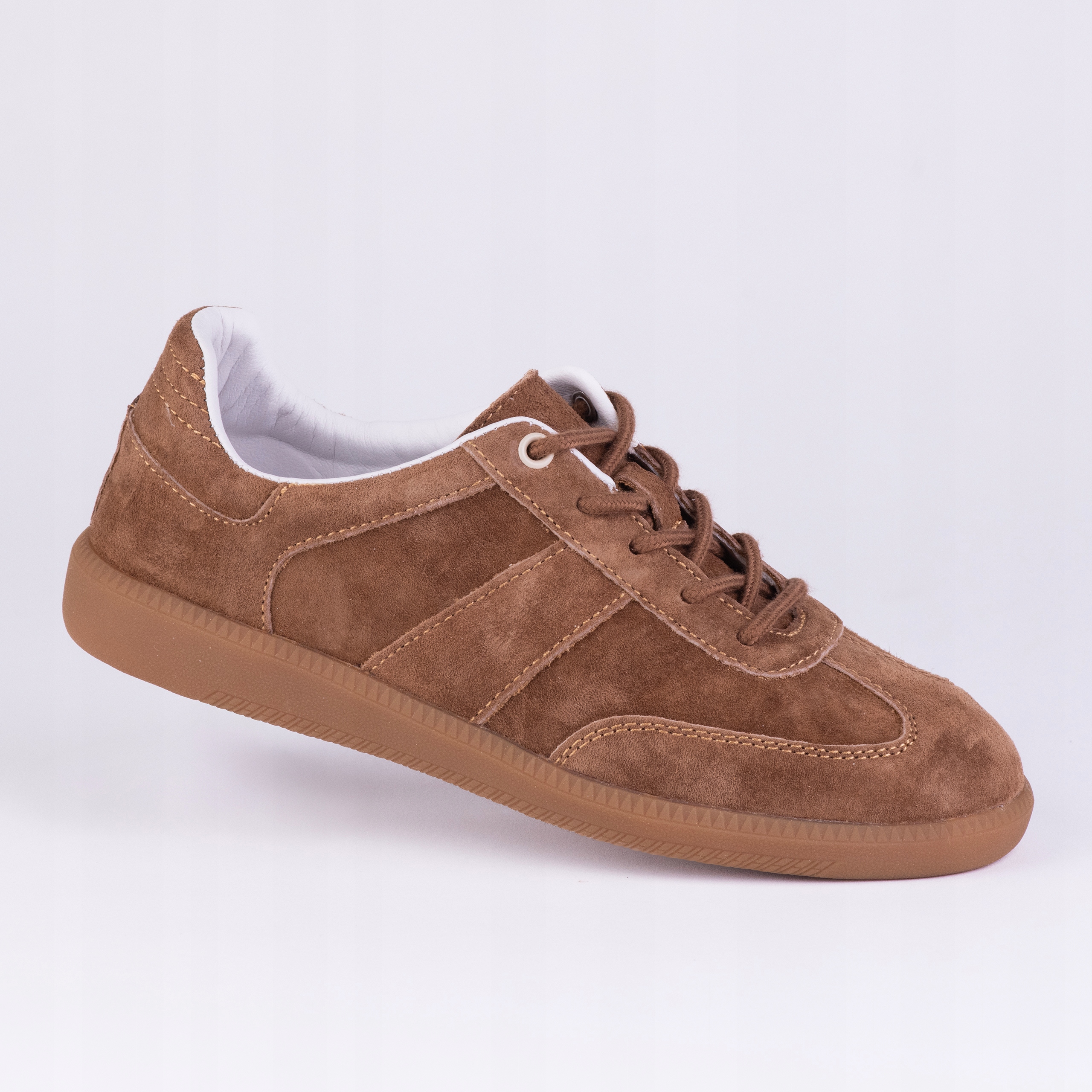 Sportowe damskie buty Goodin GD-XF-208 skóra zamsz karmel 38