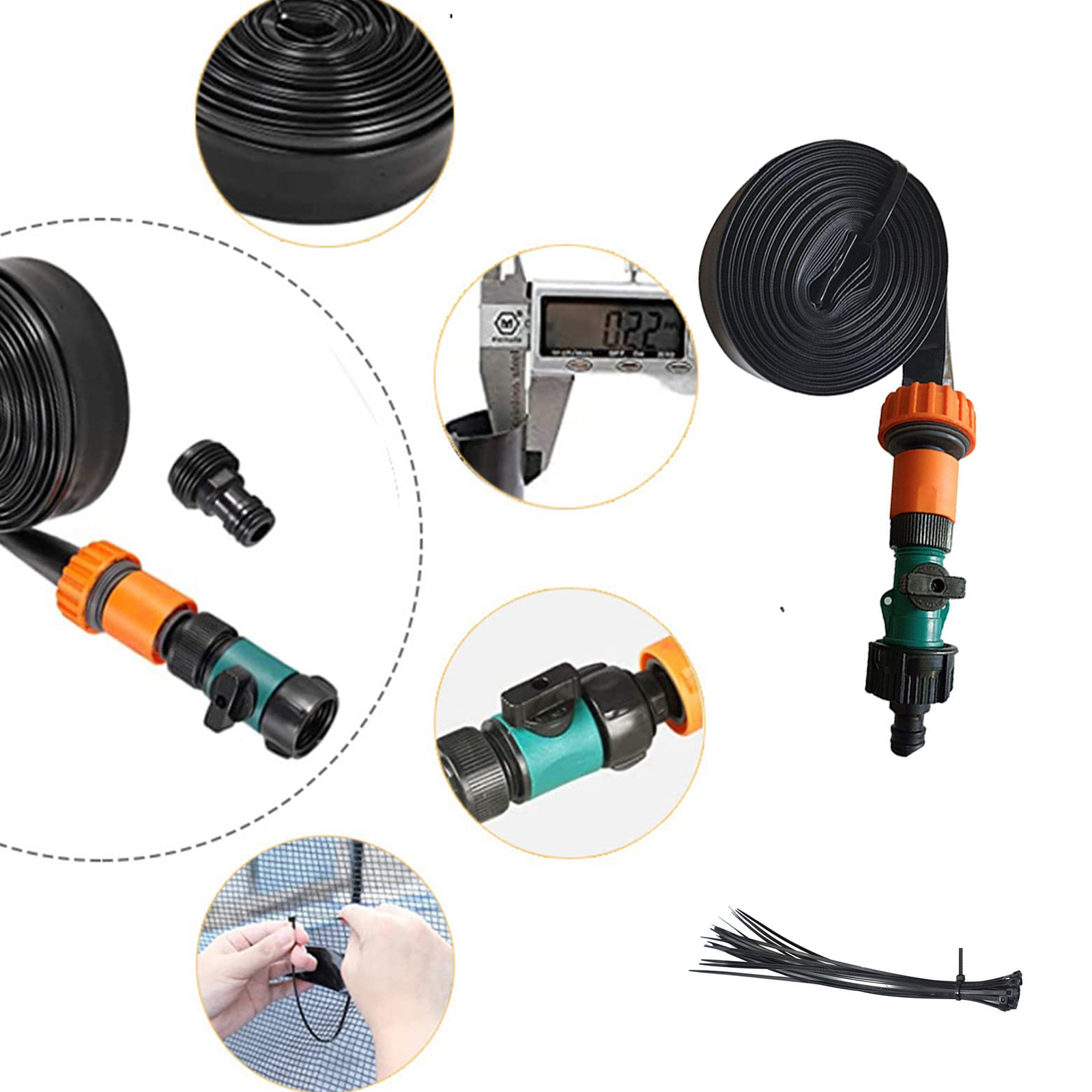 12M SPRYSKIWACZ WODY ZRASZACZ WĄŻ OGRODOWY TRAMPOLINY Marka bez marki