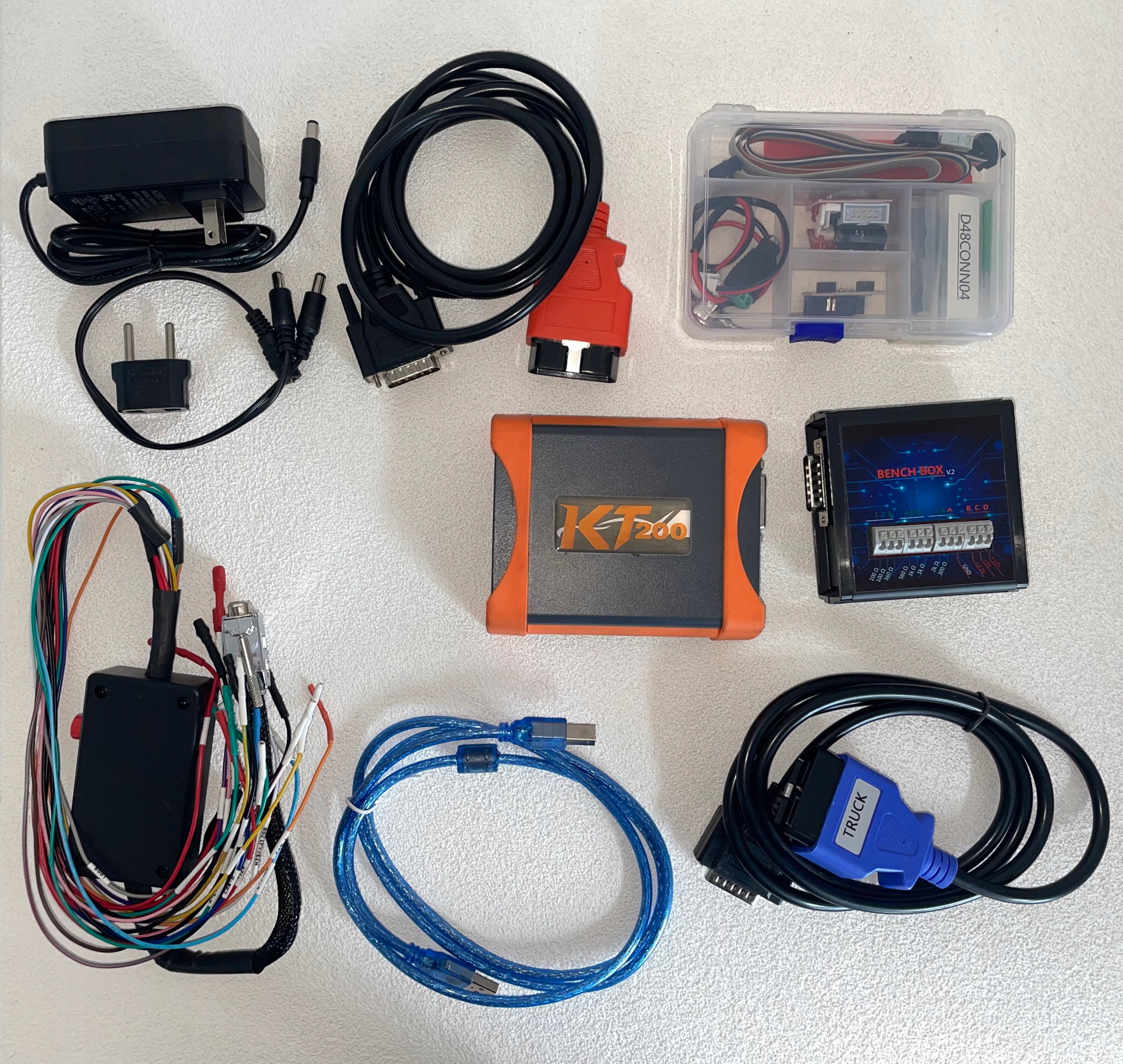 KT200 Kompletná Ecu Tcu Fox Flash Master Bench J-Tag Boot Mode OBD-2