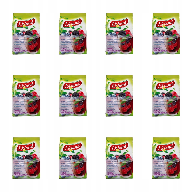 Ekland Instantní čajový nápoj s příchutí lesních plodů 300 g X12
