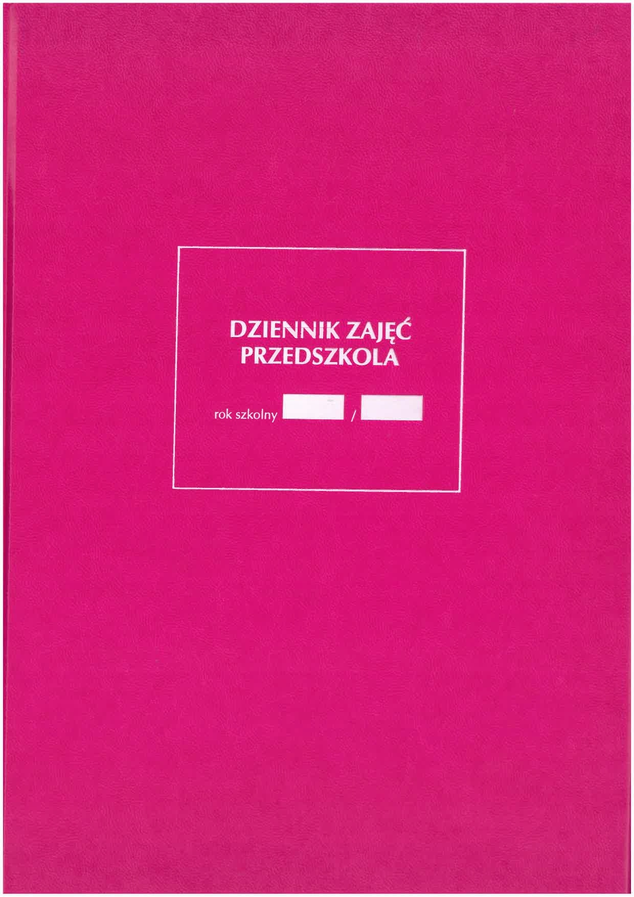 Dziennik zajęć przedszkola MEN I/1