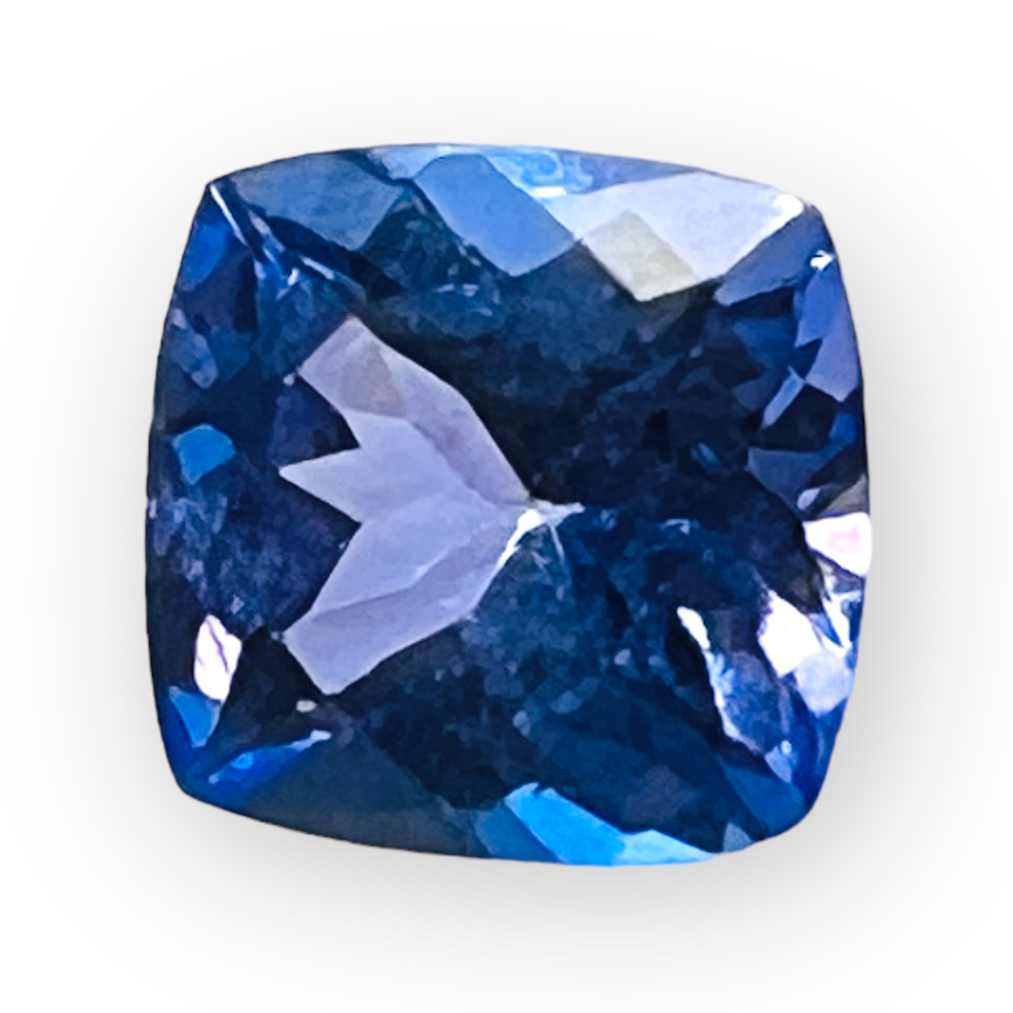 Tanzanit Přírodní Polštář 6X6 mm