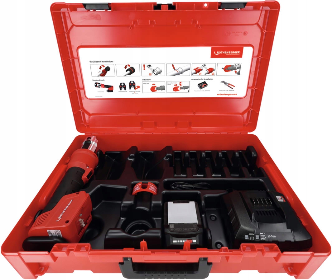 Romax Nano Aku 2.0AH/18V Ładowarka Walizka Rocase 6414 Cas Rothenberger