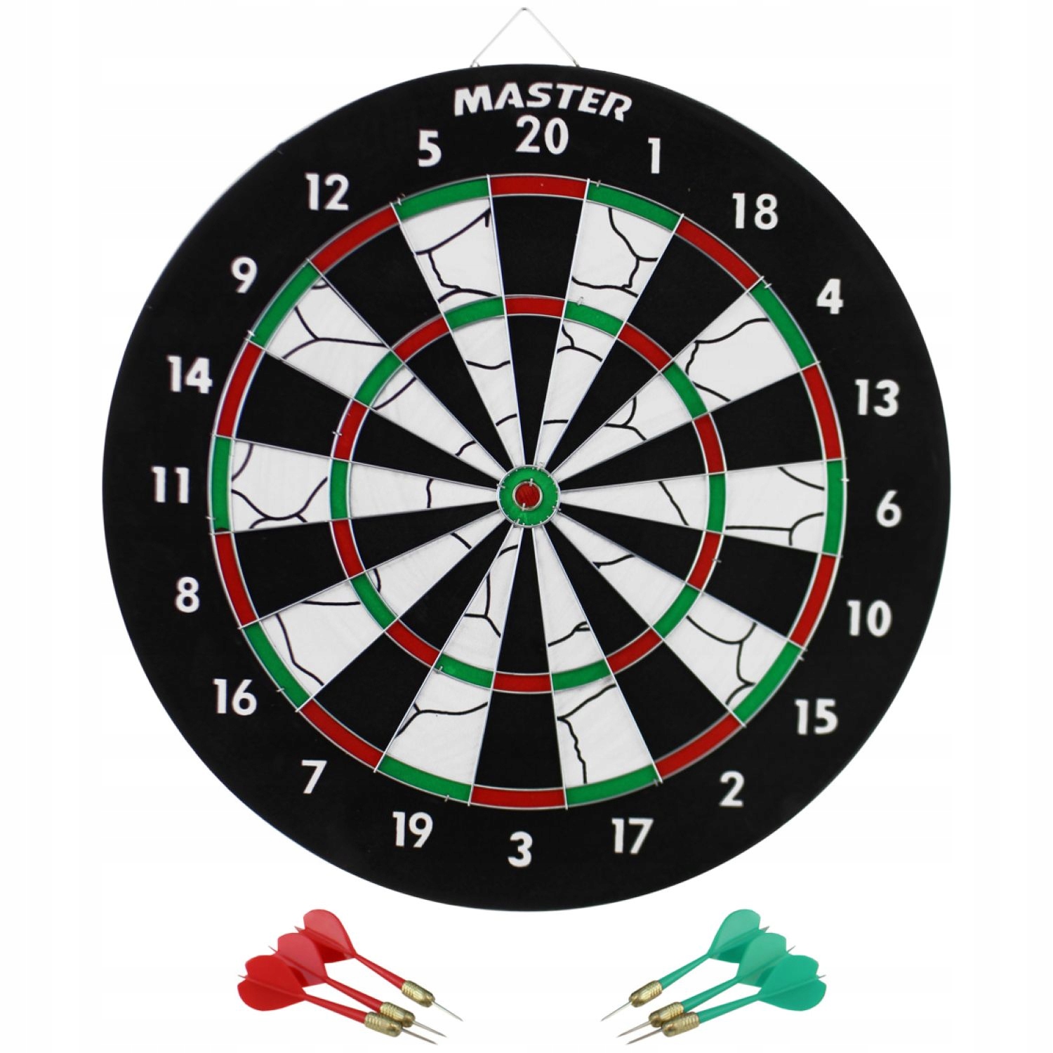 Tarcza do Darta Dwustronna Rzutki Master 37 cm 6 Rzutek