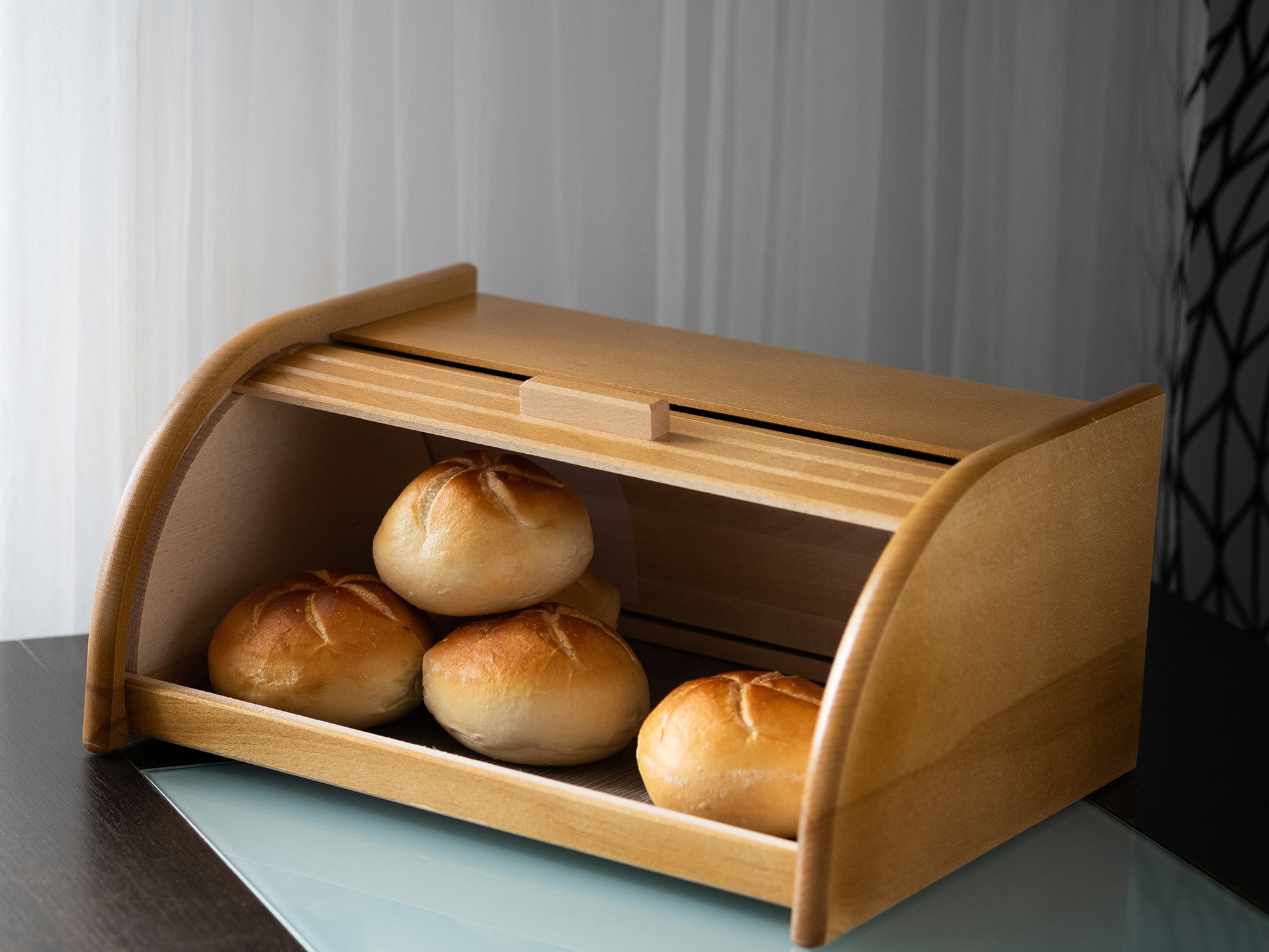 CHLEBAK POJEMNIK NA PIECZYWO CHLEB DREWNIANY DUŻY EAN (GTIN) 5904151850109