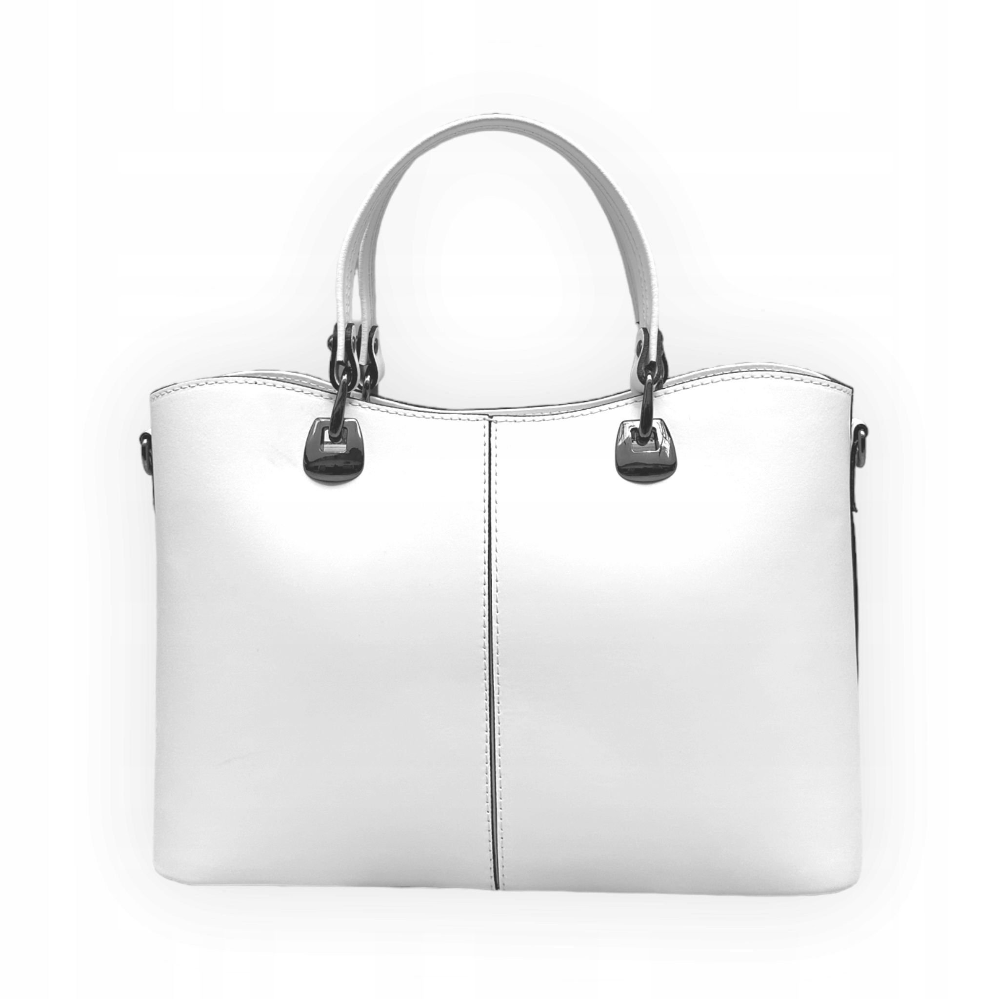 Dámská kabelka z přírodní kůže Valentina Bílá