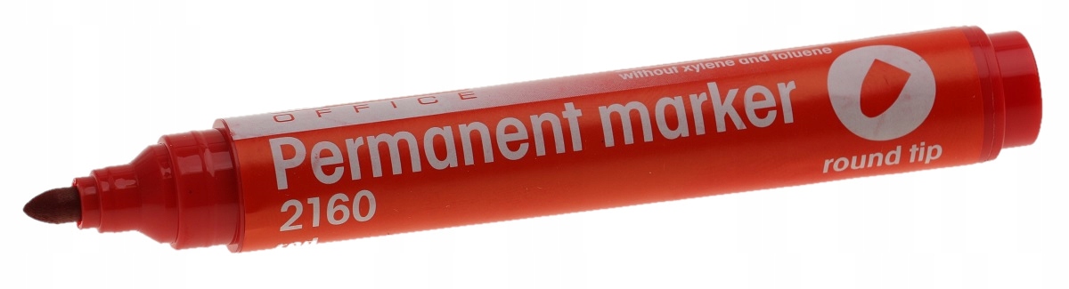 MARKER PERMANENTNY PISAK WODOODPORNY CZERWONY Marka D.rect