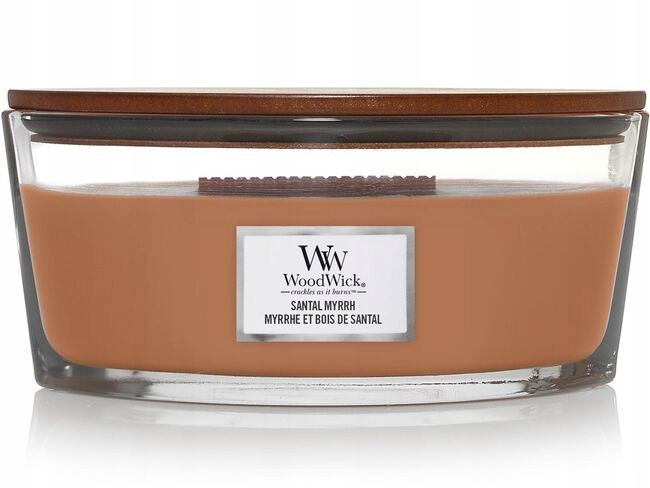 WoodWick Vonná svíčka loď Santal Myrrh 453,6 g