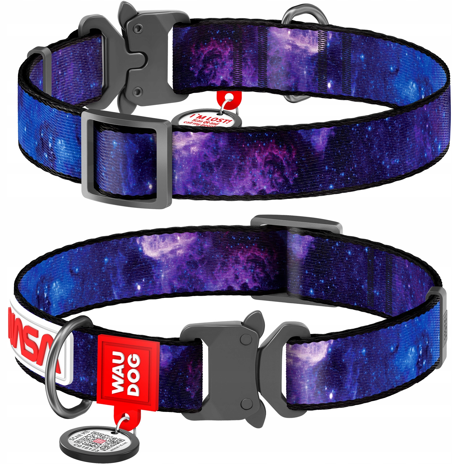 

Obroża dla psa, NASA21, klamra metal, r. M