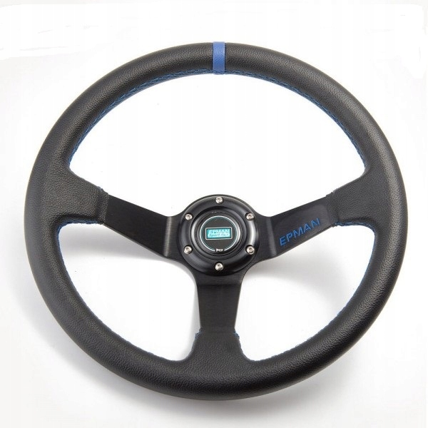 

Kierownica sportowa Epman 350mm offset 76mm Blue