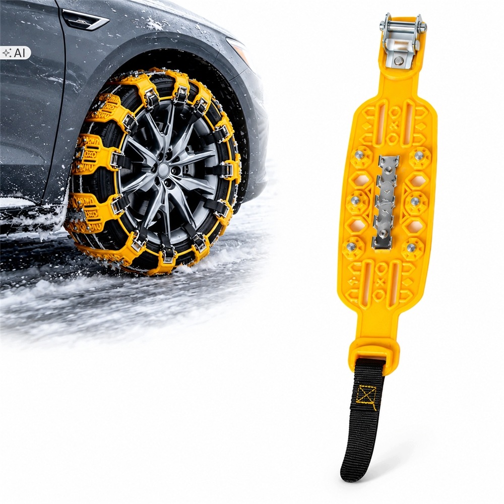 Univerzální Zimní Sněhové Řetězy Na Kola Automobilů, Odolné, 8KS