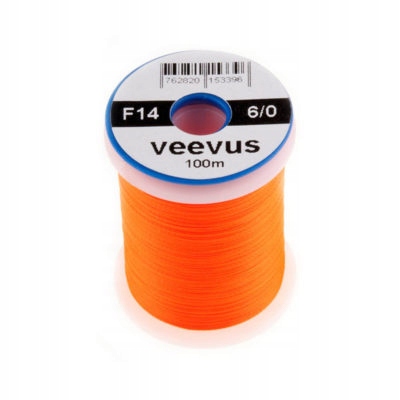 Nić Wiodąca Do Kręcenia Sztucznych Much Veevus 6/0 F14 Fluo Orange
