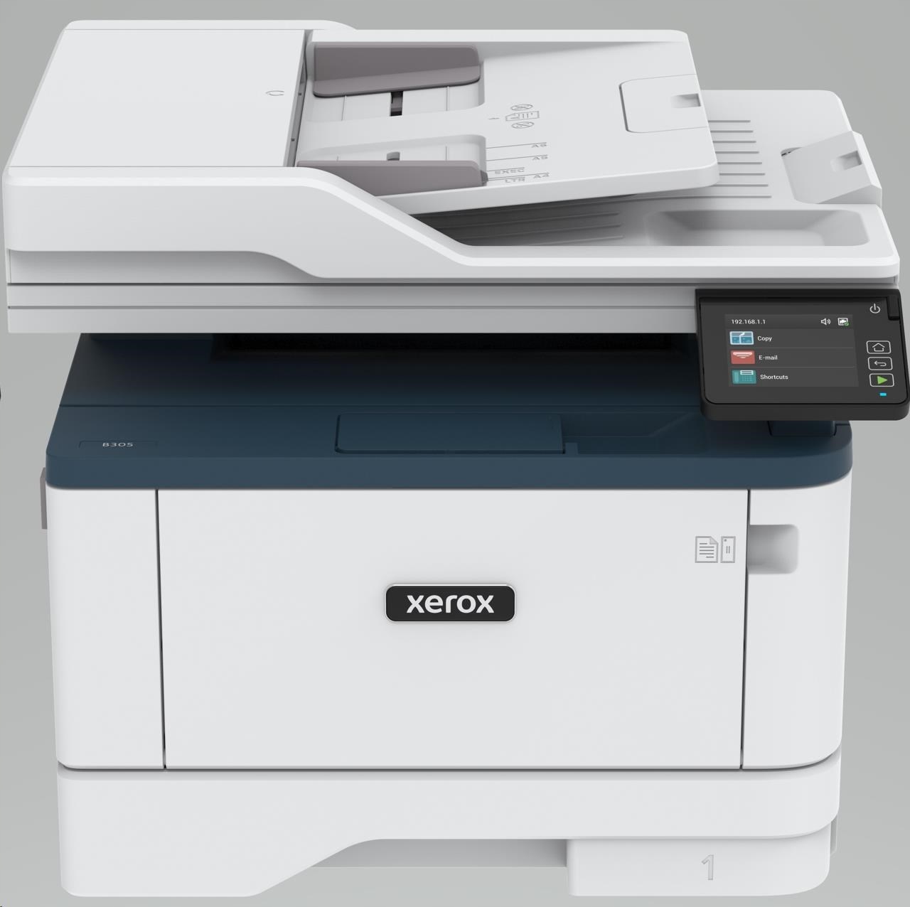 Xerox B305V_DNI B&w laser. Mfz, A4, 512 Mb, Duplex, Adf, 38 strán za…