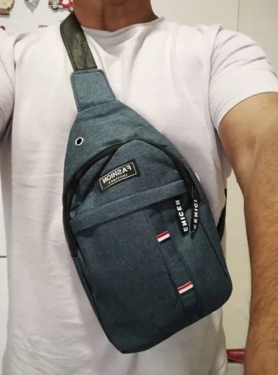 MĘSKA SASZETKA TOREBKA NERKA NA RAMIĘ SPORTOWA TORBA MIEJSKI Waga 0.15 g