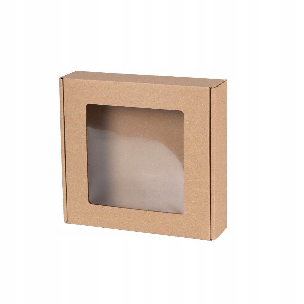 

Pudełko Karton Z Okienkiem Prezentowe 20X20X5 CM
