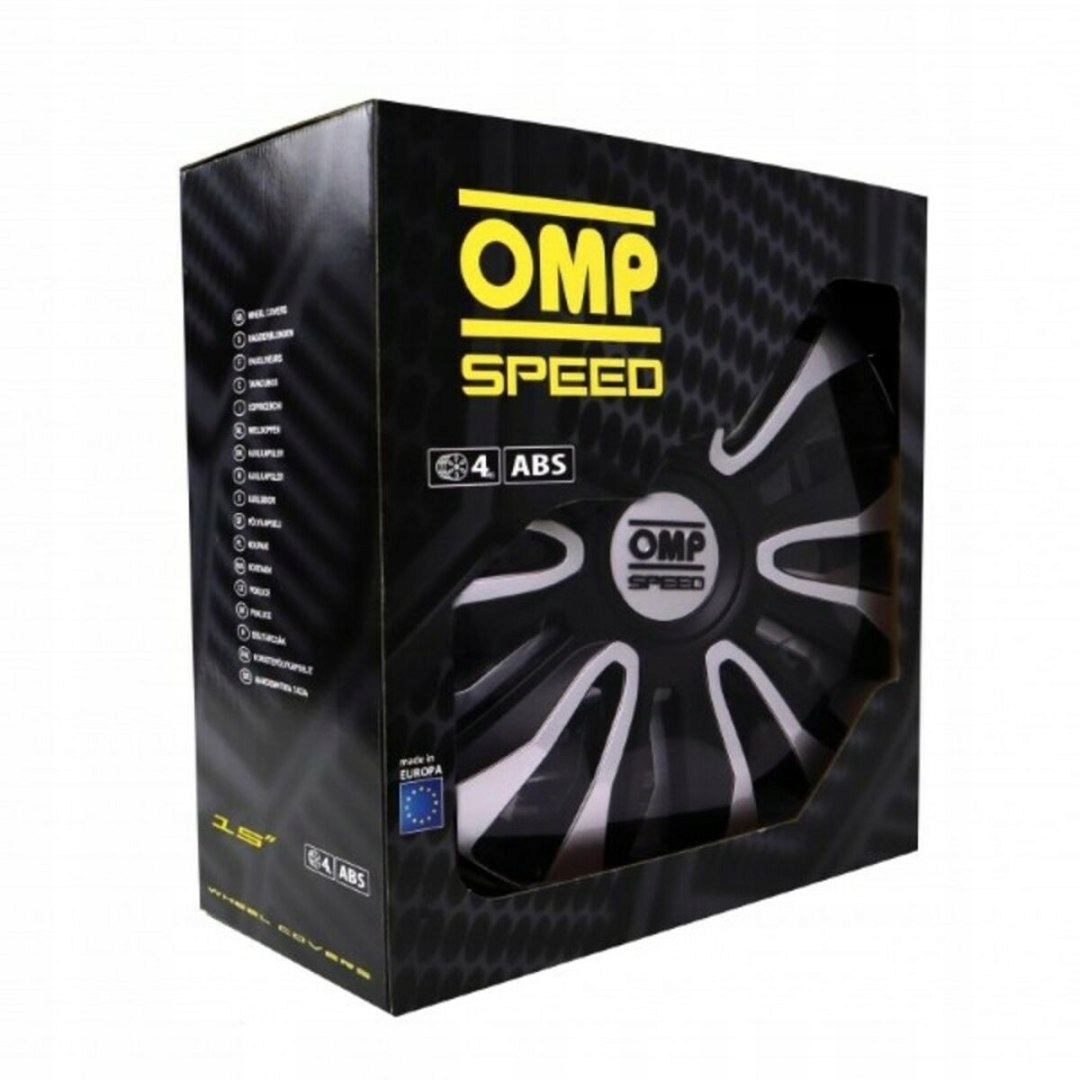 Kołpaki OMP Magnum Speed Czarny Srebrzysty 15" (4 uds) Producent OMP