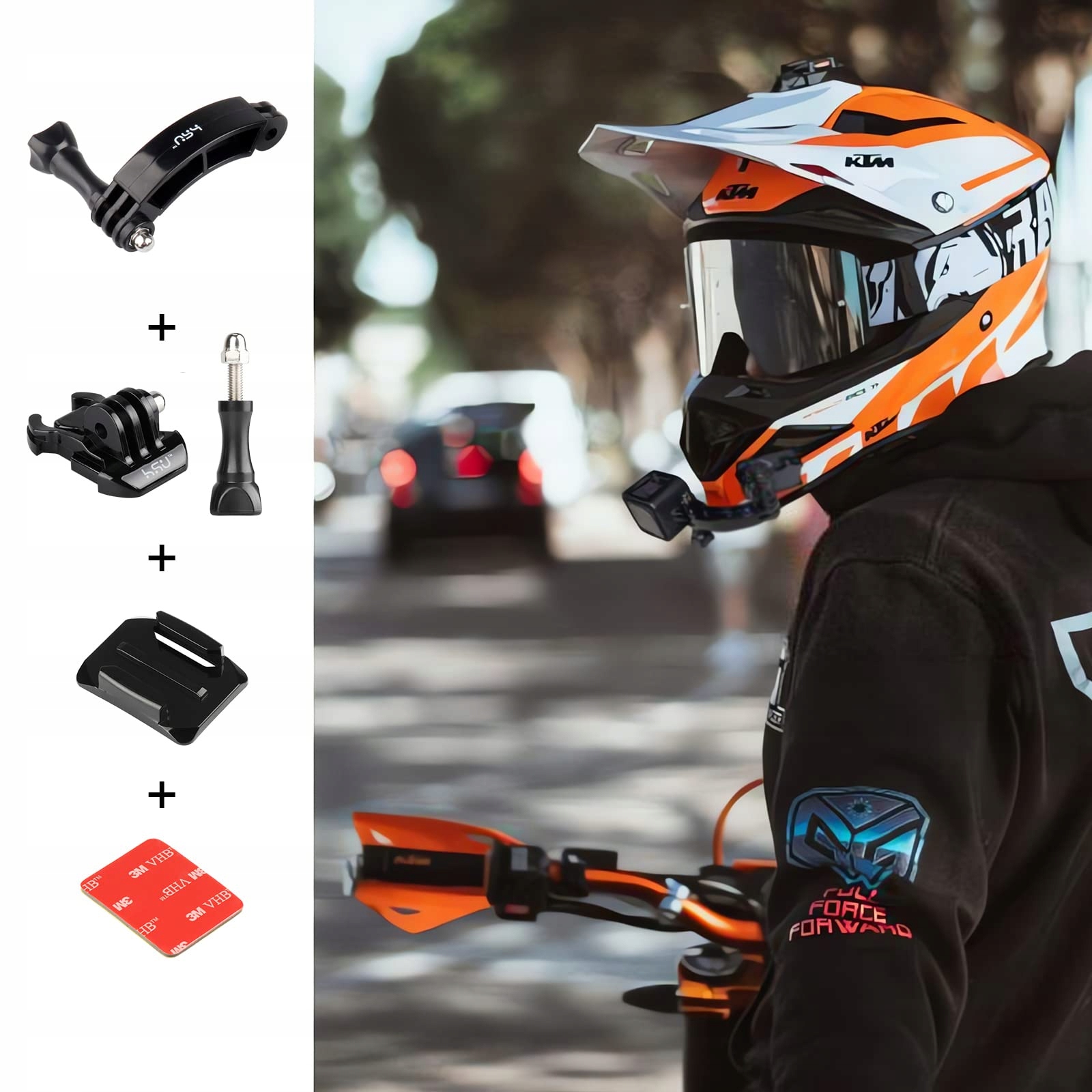 HSU Zestaw Do Montażu Kamery Ramię Obrotowe Do GoPro Hero Sportowej — miniatura 7