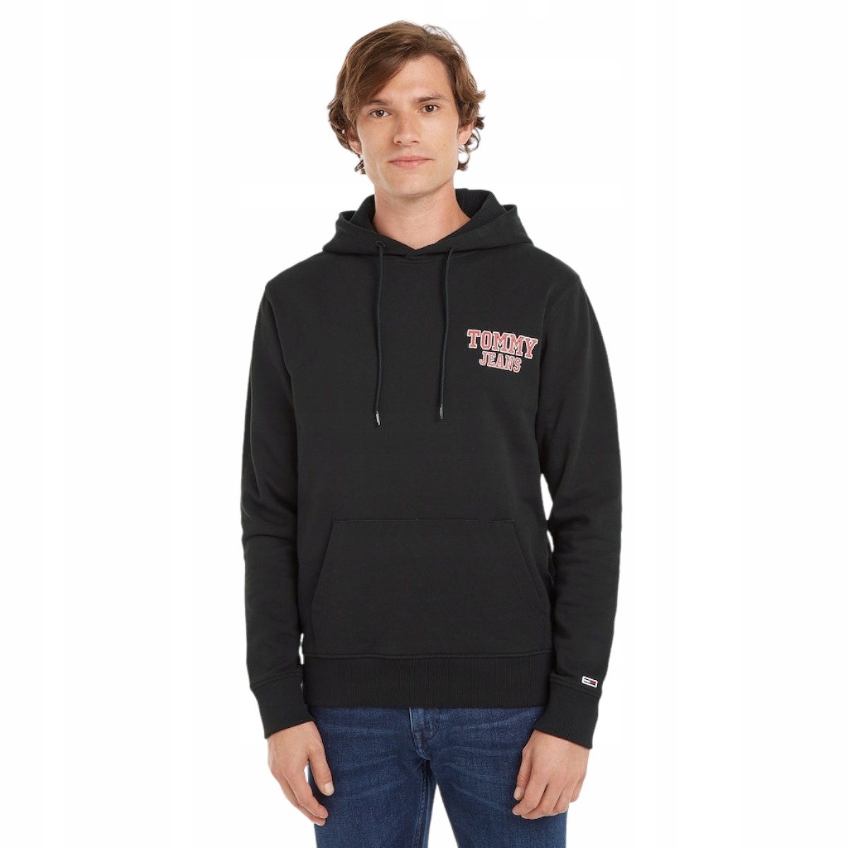 Tommy Hilfiger Bluza Męska Z Kapturem Czarna r.L