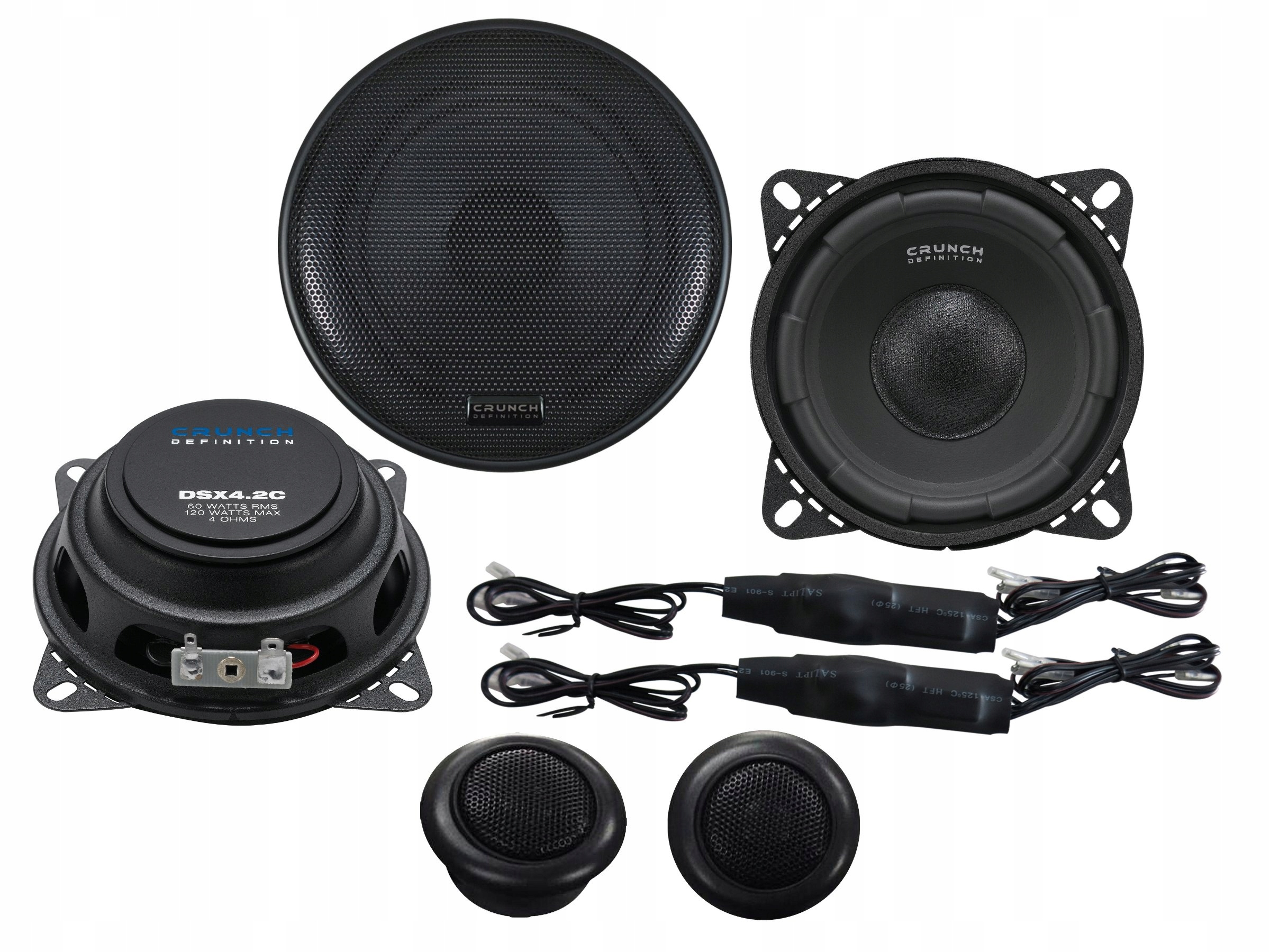 Głośniki Crunch DSX4.2E system odseparowany 10cm