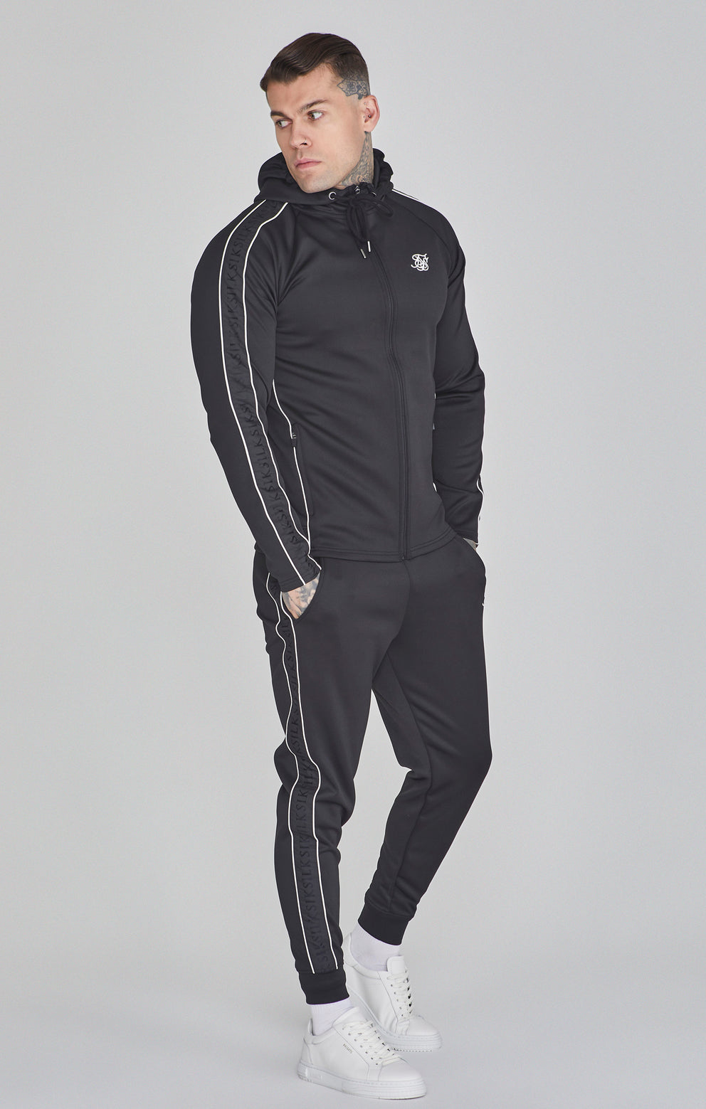 Siksilk Tepláková souprava pro muže SS-26184 Hoodie and Joggers Set M