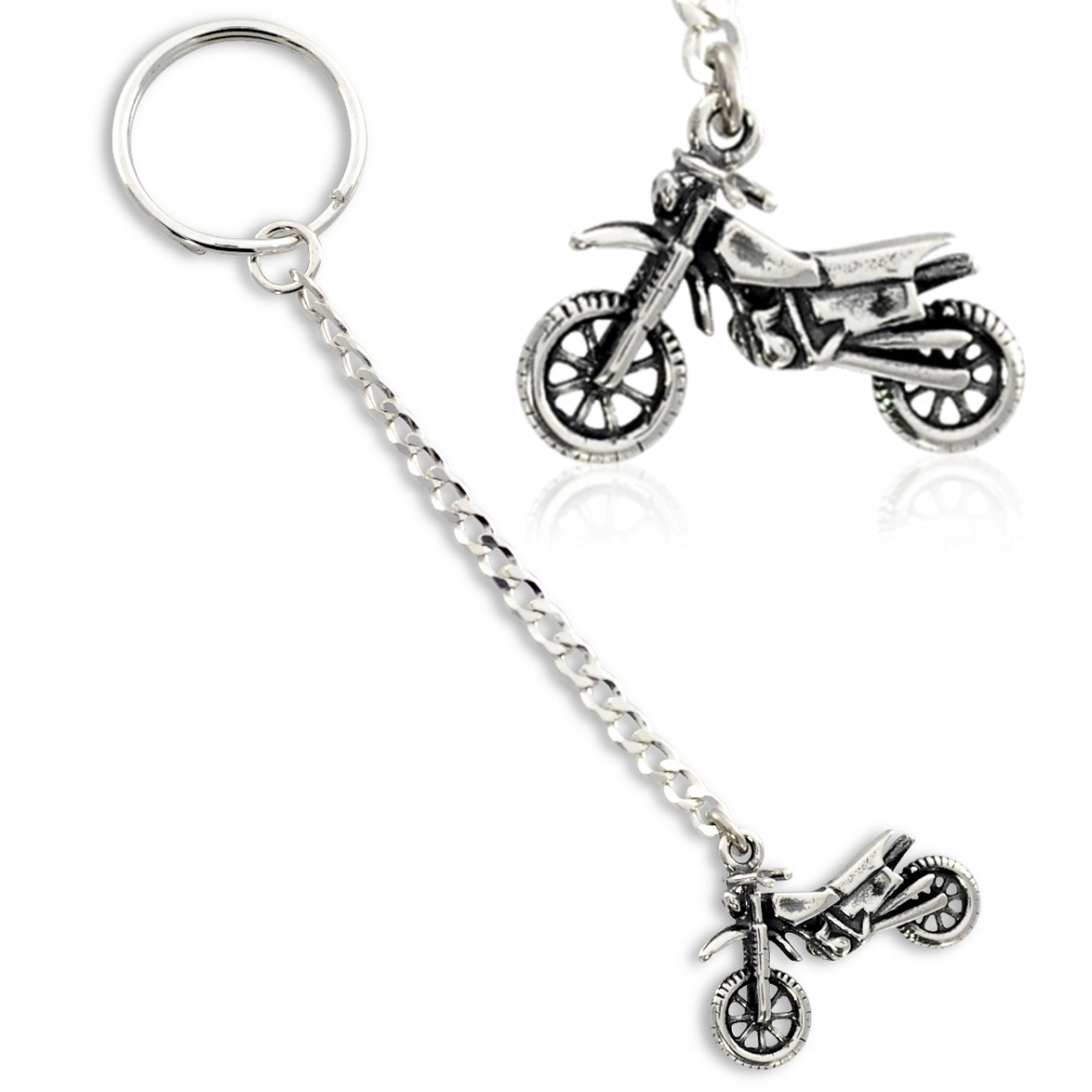 

Srebrny Breloczek Do Kluczy Motor Cross 925 Bikes