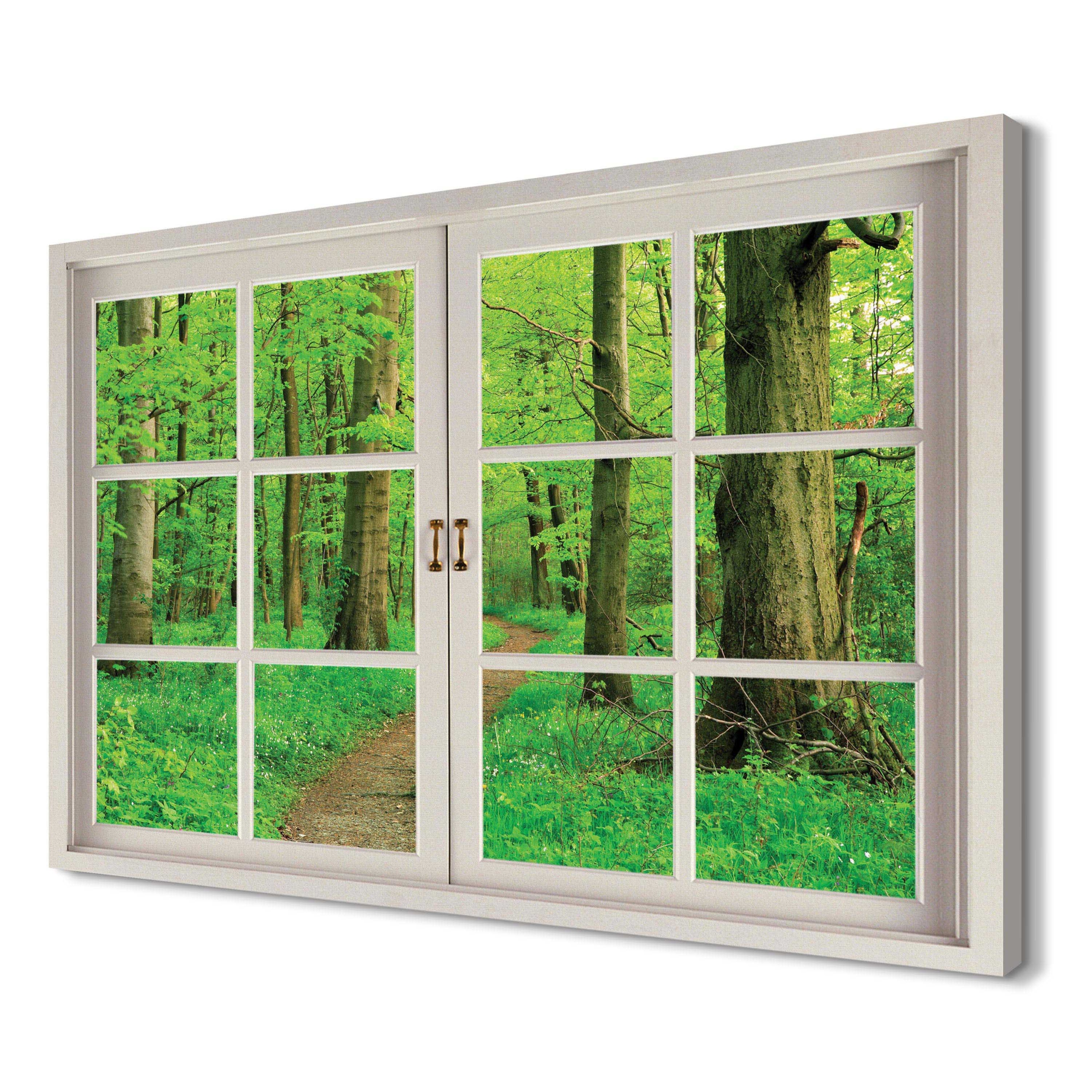 

Zielony las liście mały 120x80 Druk na płótnie 3d