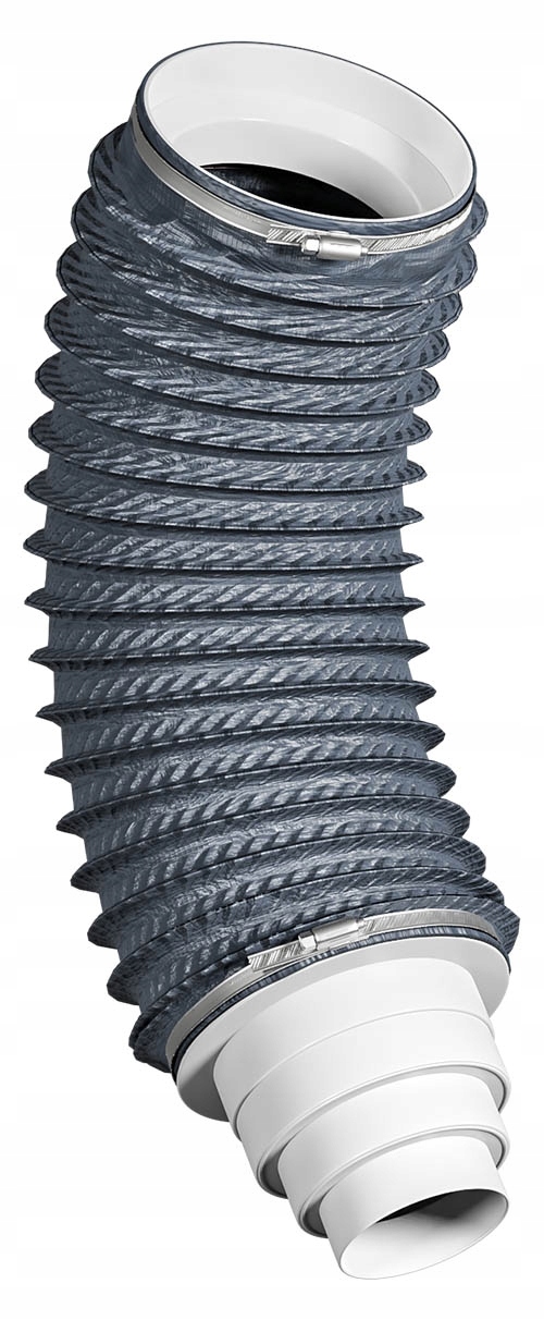 PRZEWÓD ELASTYCZNY RURA PRZYŁĄCZENIOWA DO KOMINKA Z REDUKCJĄ FLEXOS 150mm