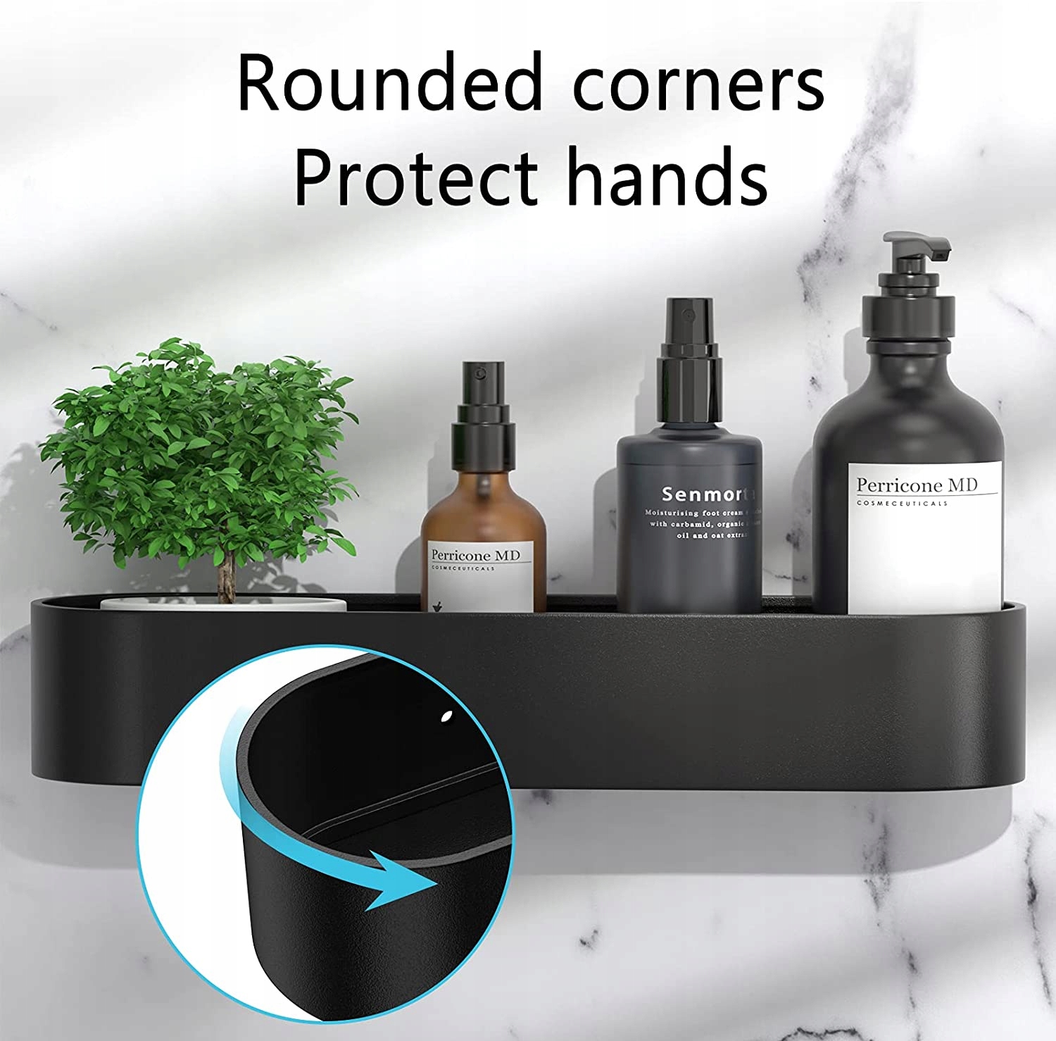 PÓŁKA ŁAZIENKOWA WISZĄCA POD PRYSZNIC LOFT 30CM Kod producenta 46392586978869