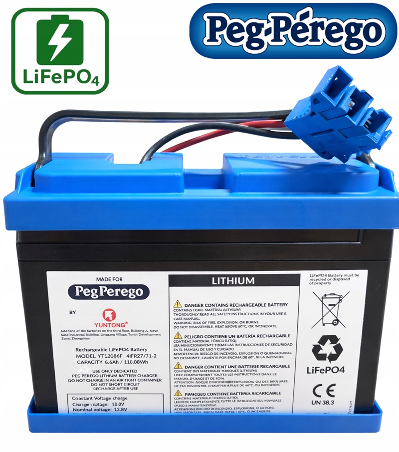 Akumulator Peg Perego 12V 9Ah LiFePO4 Litowy