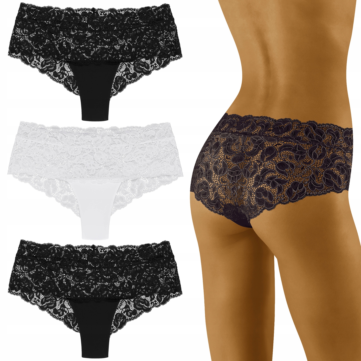 Wolbar Nova 3-pack Dámské kalhotky Šortky S