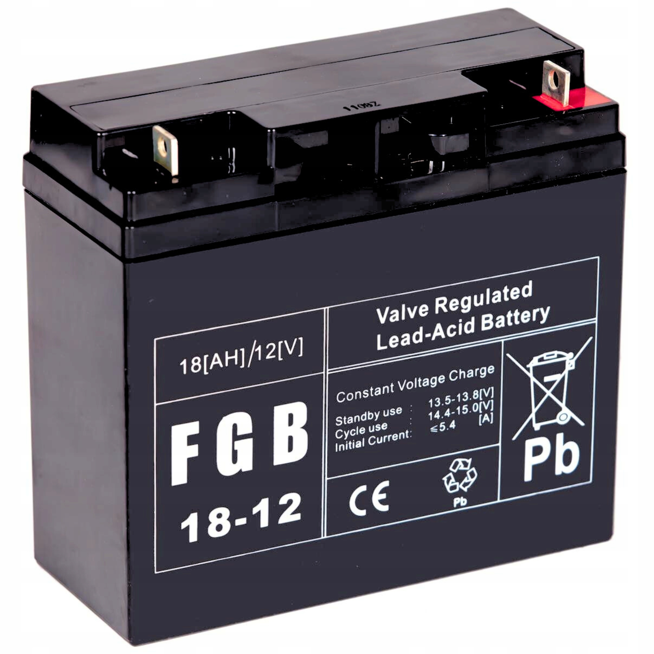 Akumulator bezobsługowy bateria Fbg 12V 18Ah Agm Vrla centrala alarm Ups