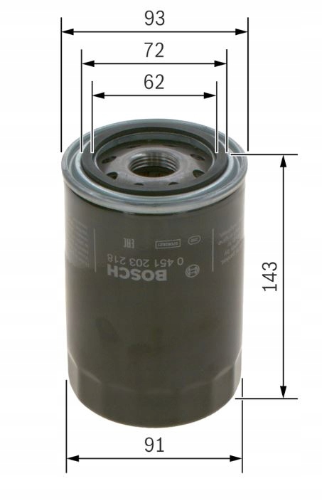 Bosch 0 451 203 218 Filtr oleju