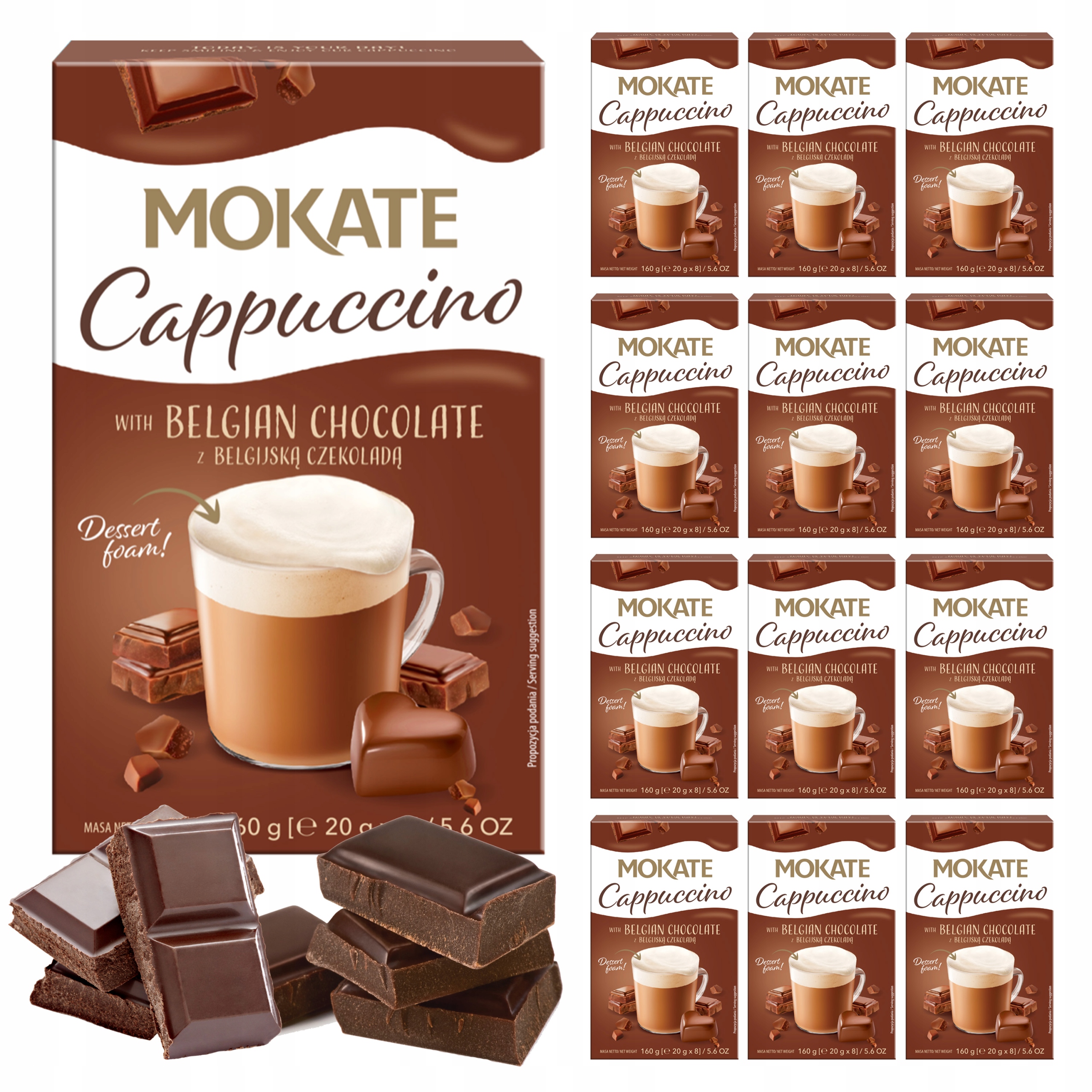 Cappuccino Mokate o smaku Belgijskiej Czekolady 16