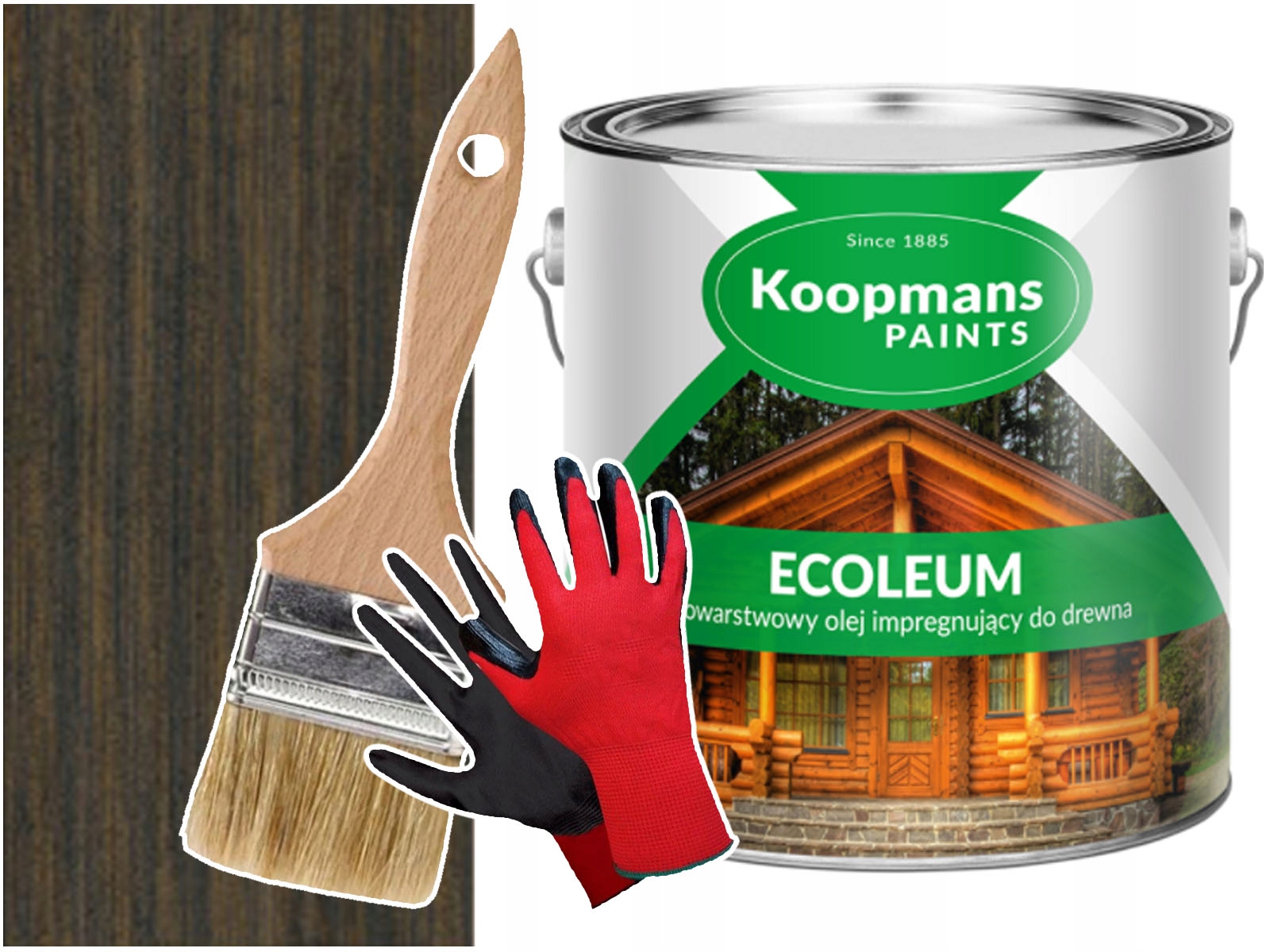 Olej na dřevo Fasády Asfaltový Šindel Ecoleum Černý 2,5L