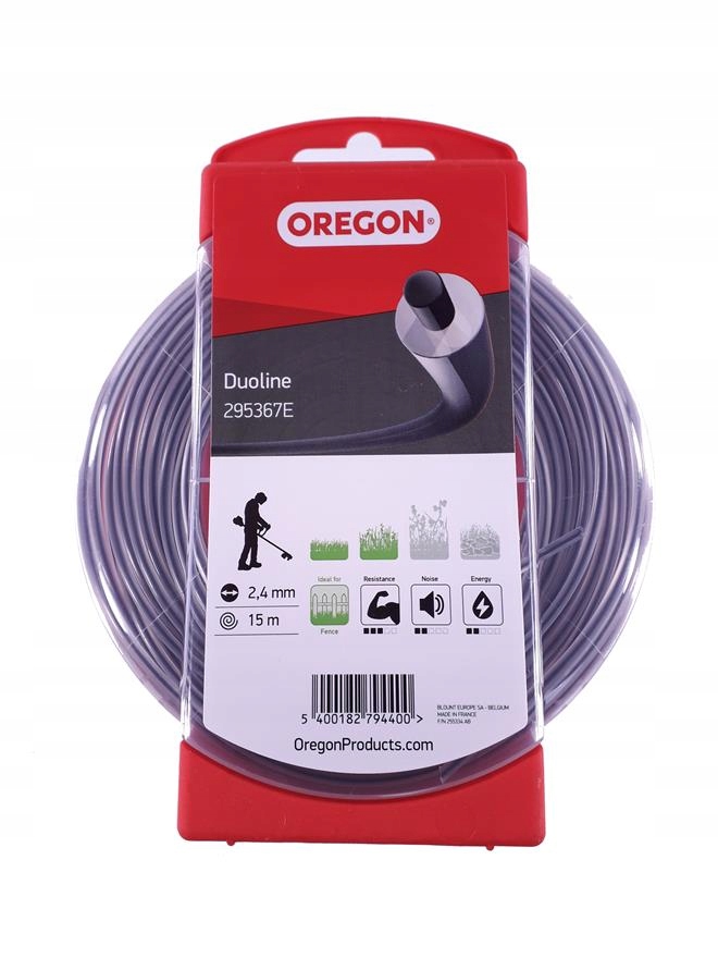 

Żyłka do kosy 2,4 mm Oregon Duoline wzmacniana