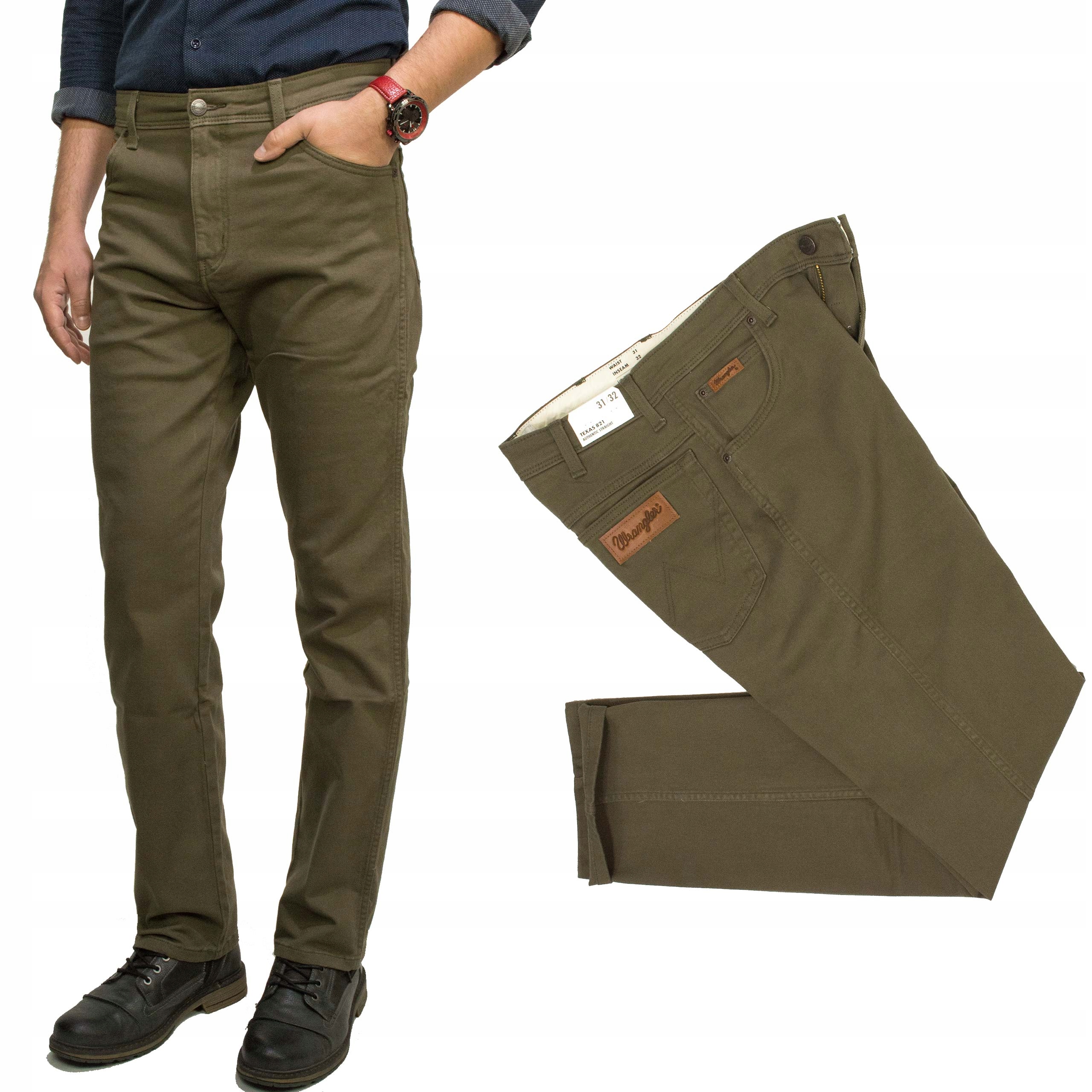 Wrangler Texas 821 Tarmac pánské klasické rovné kalhoty W32 L30