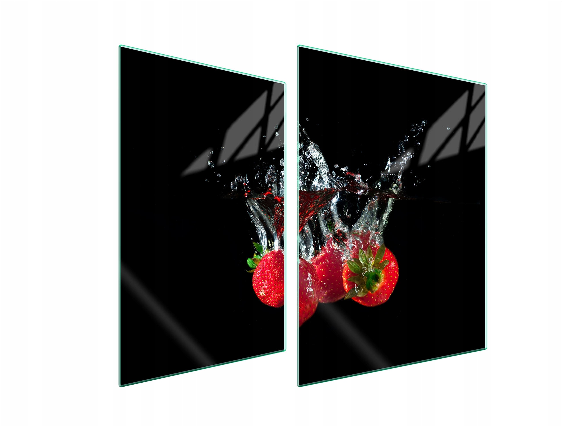 Ochranná Skleněná Deska Na Sporák 70x52 Jahody Tvrzené Sklo