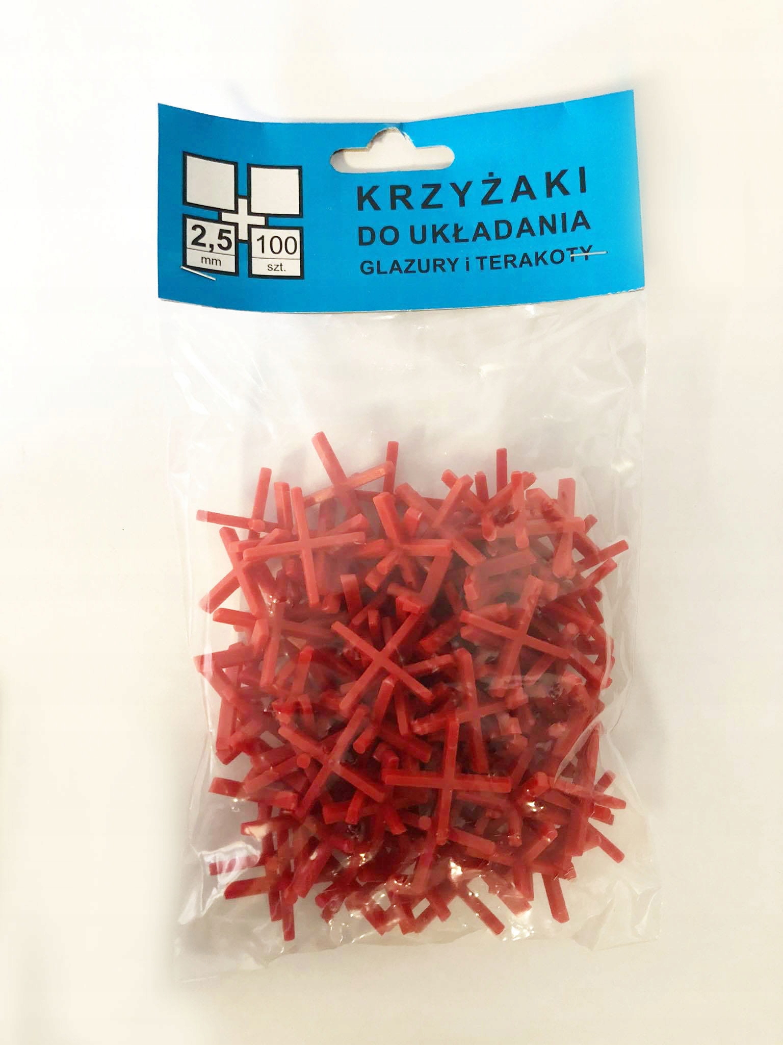 

Krzyżyki Dyst. 2,5 MM/100 Szt. Czerwone