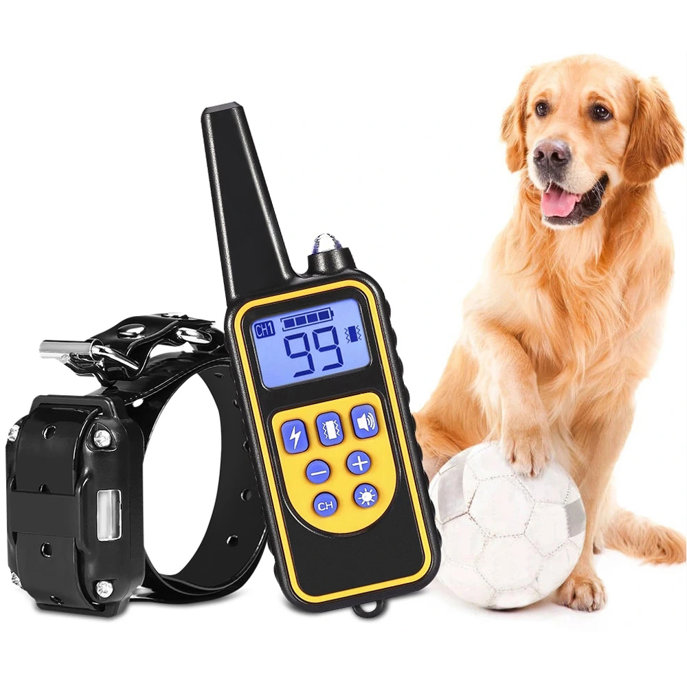 Levně Protinárazový obojek pro psa s dálkovým ovládáním pro výcvik domácích zvířat