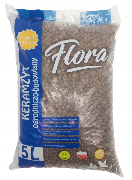 KERAMZYT OGRODNICZY 5L DROBNY DO DONICZEK 4-10 mm