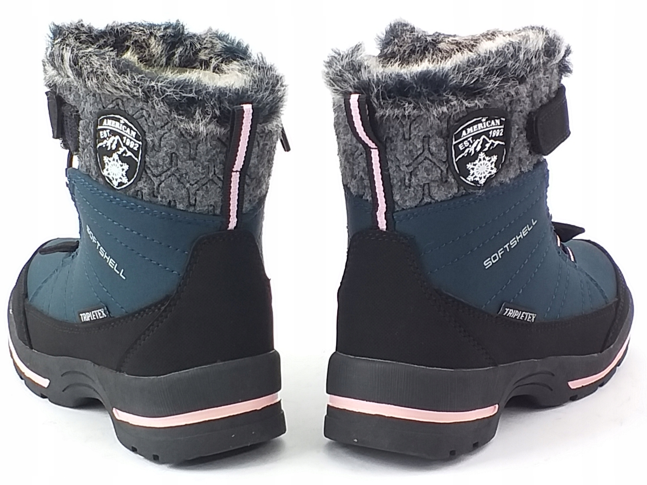 ŚNIEGOWCE GRANATOWE OCIEPLANE AMERICAN CLUB SN40/23 ZIMOWE DZIEWCZĘCE 29 Kolor niebieski