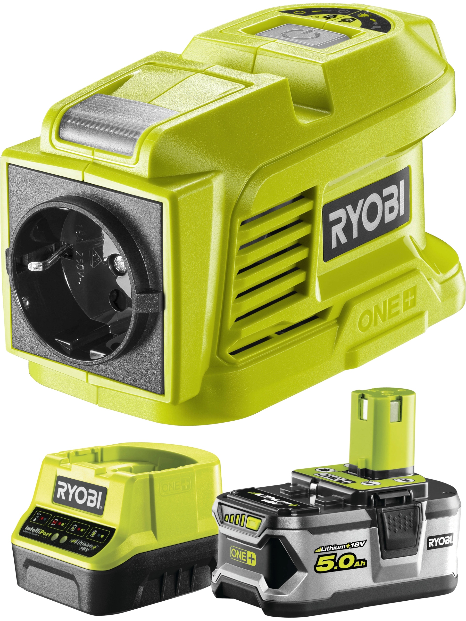 RYOBI RY18BI150A PRZETWORNICA NAPIĘCIA 18V-230V 5A