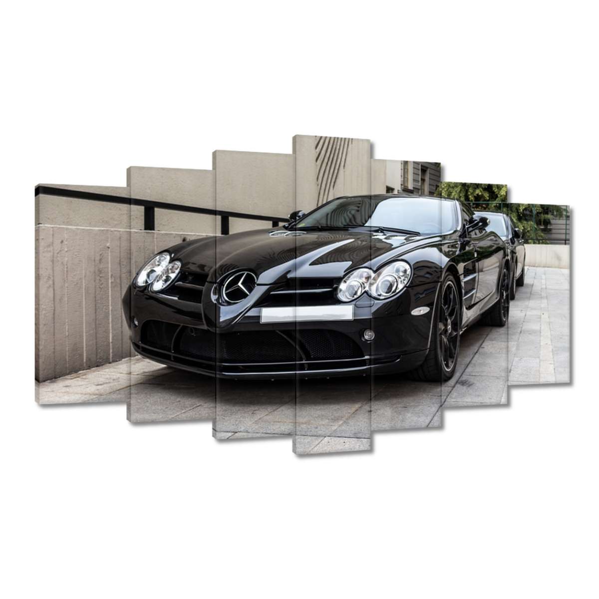 Obrazy 140x80 Černý sportovní Mercedes