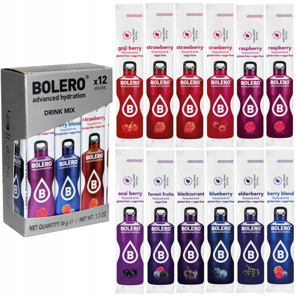 

12x Napój Bolero Berry MIX Proszek Do Sodastream