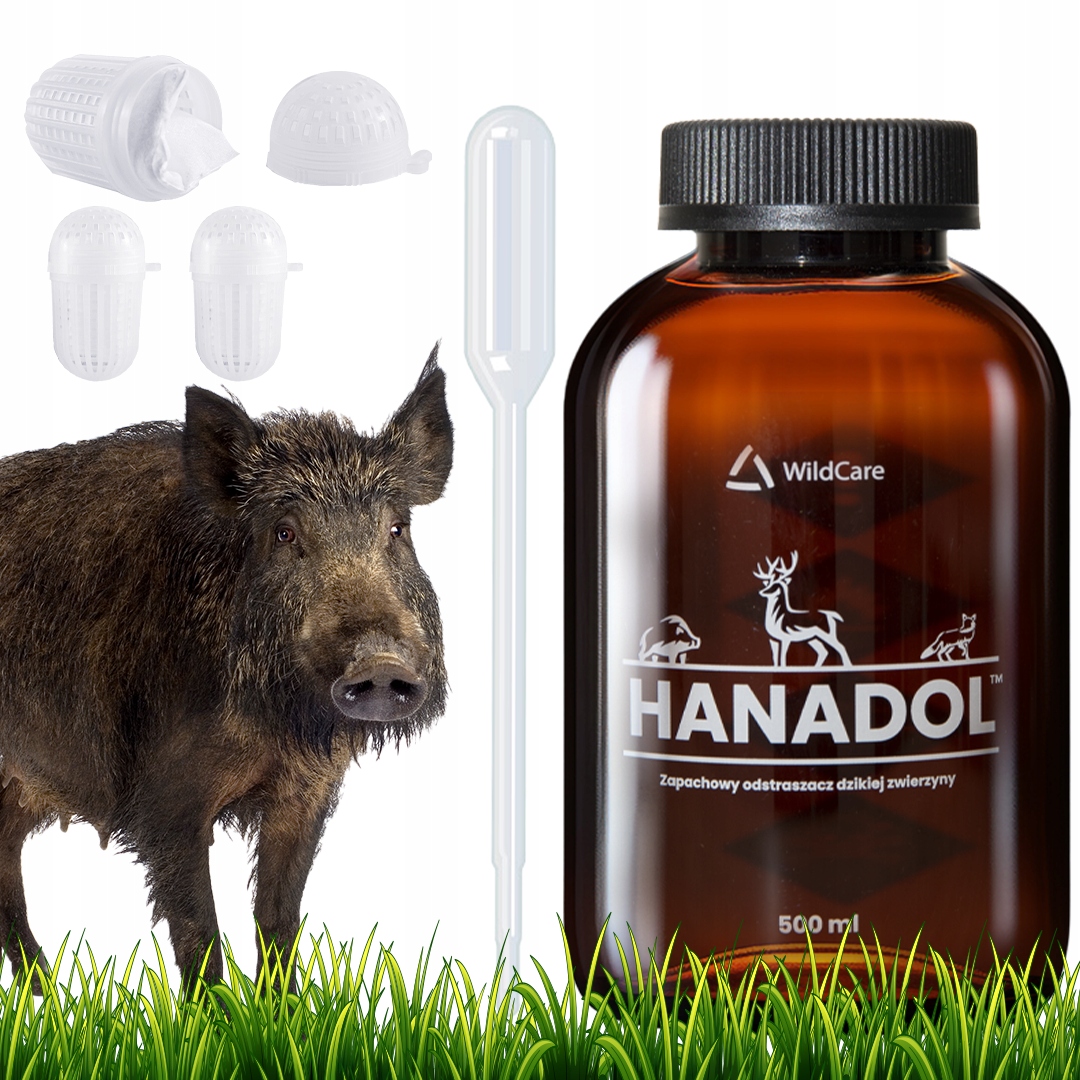 Hanadol WildCare odstraszacz na dziki, sarny 0,5l Polski pipeta,dyspenser