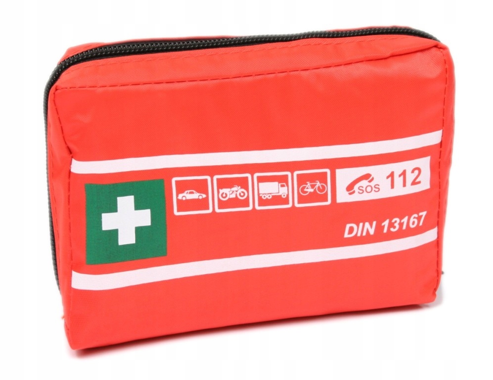 Дорожная аптечка DIN 13167 с поясом + одеяло NRC