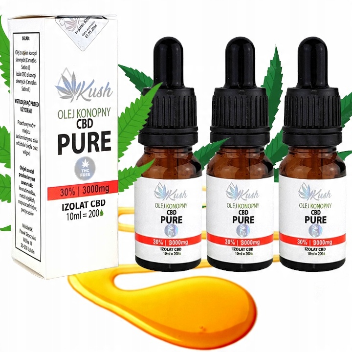 

Olejek Konopny Kush Cbd Pure 30% 9000 mg 3x 10ml