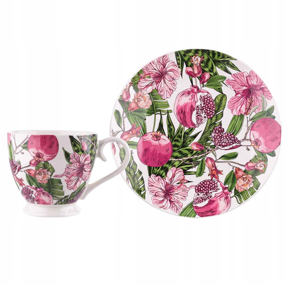 

Zestaw Duża Filiżanka Talerz Deserowy Hibiskus x2