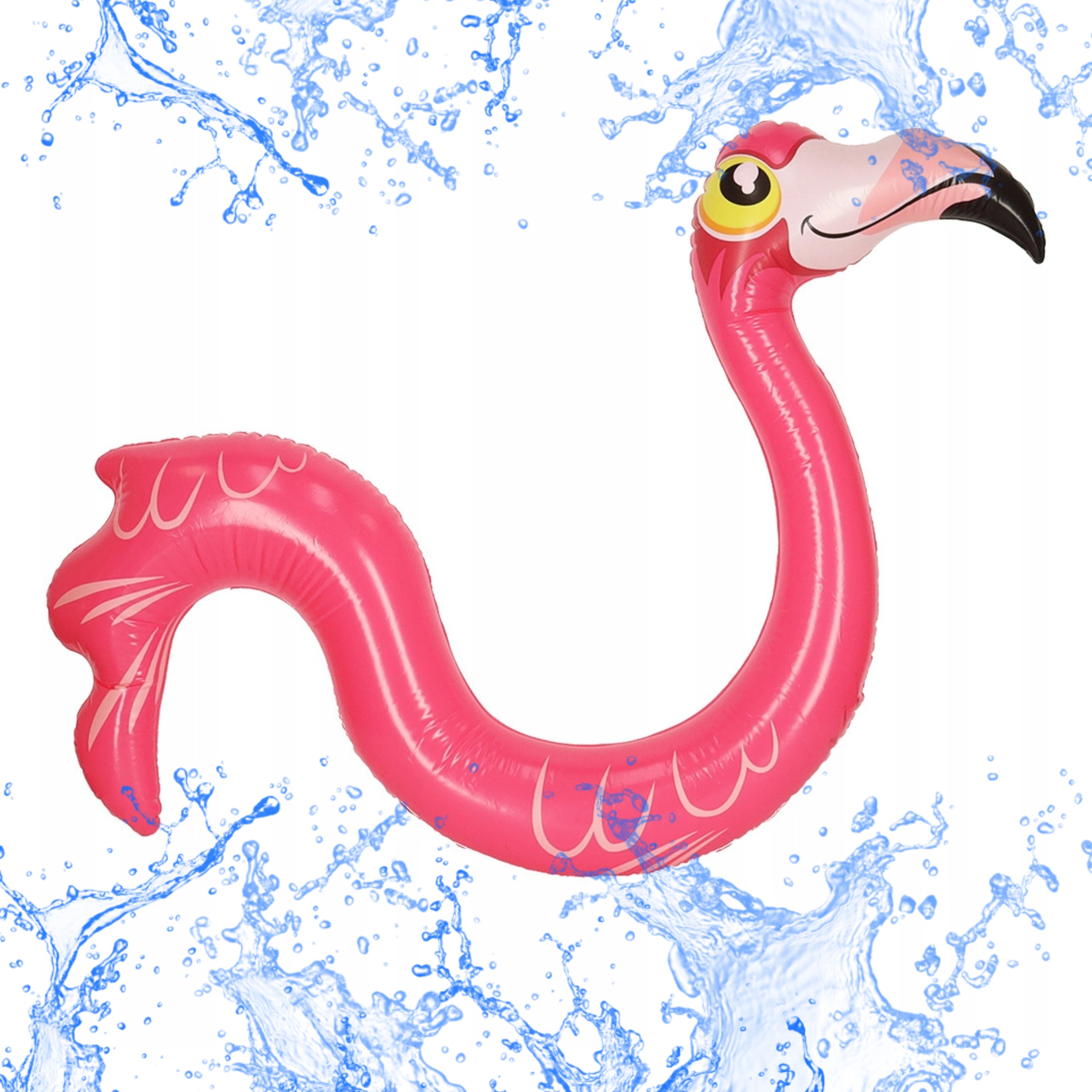 Pływak dmuchany makaron do basenu flaming 131cm